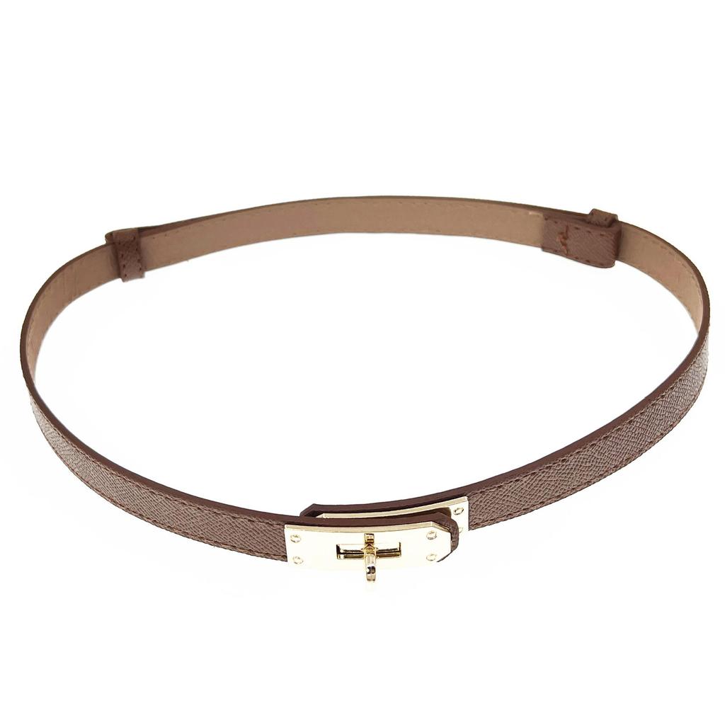 Neue Mode Retro Echtes Leder Einstellbare Gold Schnalle Gürtel Frauen Dünne Rindsleder Gürtel Weibliche Jeans Kleid Bund