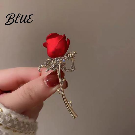Lapel Pin For Suits Rose Brooch 3D Design Multi-Functional Safety