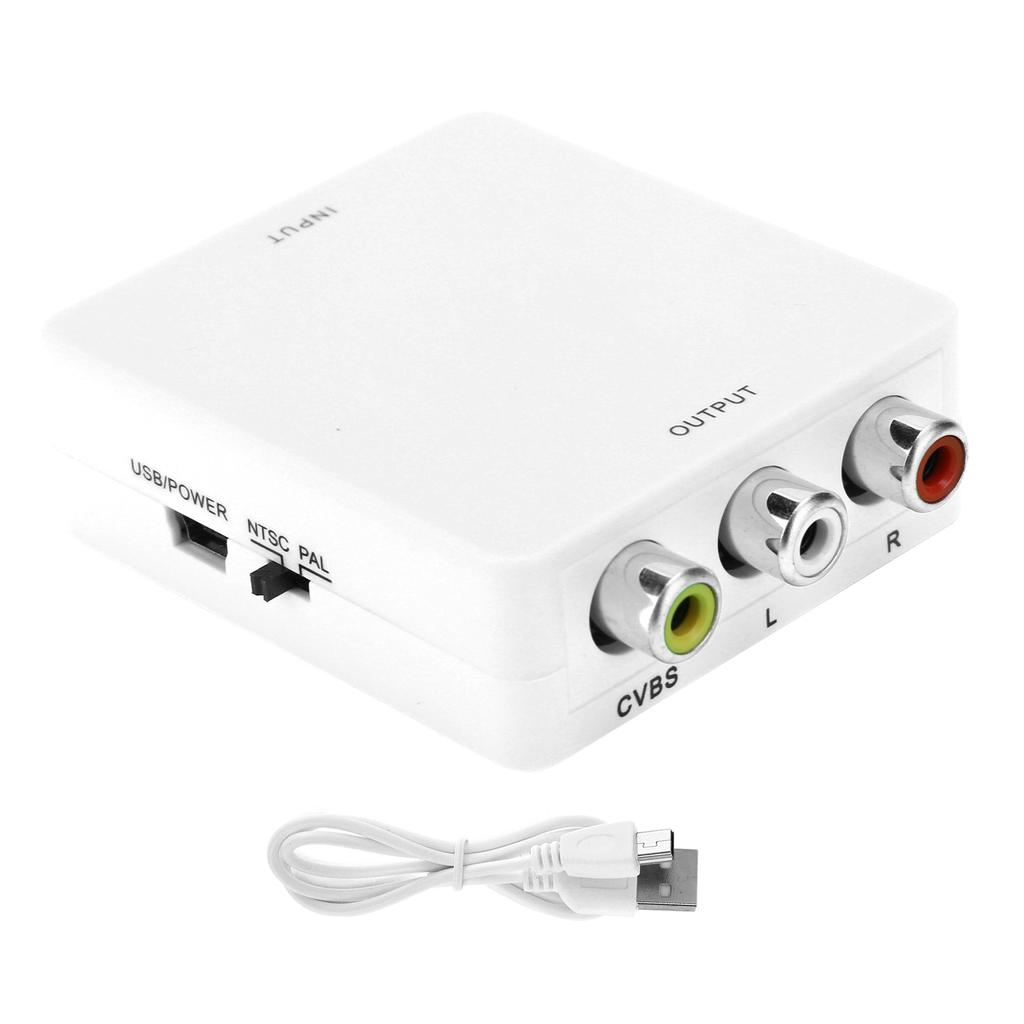 to AV Converter Box Video   AV CVSB L Celsius R 1080P  2AV Adapter HDTV