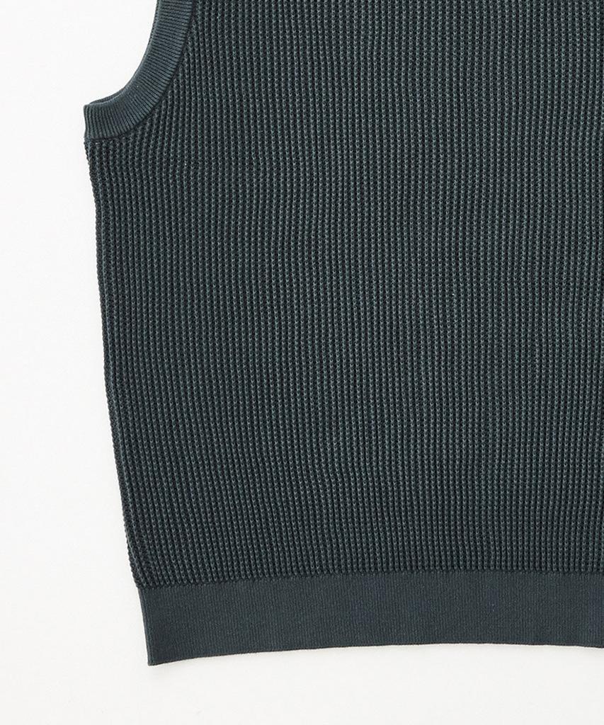 Stco V-Neck Knit Vest Green (Oversized)_Skvua02Ose