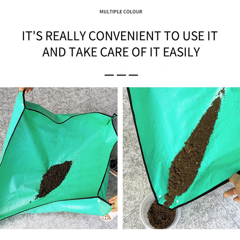 Pflanzmatte 50 cm - 150 cm Garten-Blumenerde-Pad Faltbare Gartenpflanze Blumentopf Umpflanzen Wasserdichte Matten Pflanzenzubehör