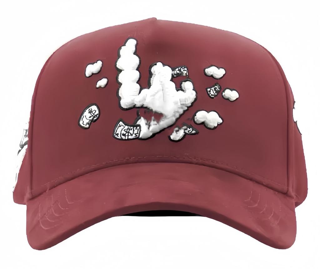 Wholesale Yo No Pesco Star Satin Lined Terry Dobby Embroidered Bling Sports Cap 5 Panel Rhinestone Brim Baseball Caps Barbas
