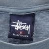 STUSSY 90s Made in USA Navy Tag Print Short sleeve T-shirt S Bluish Men's Used