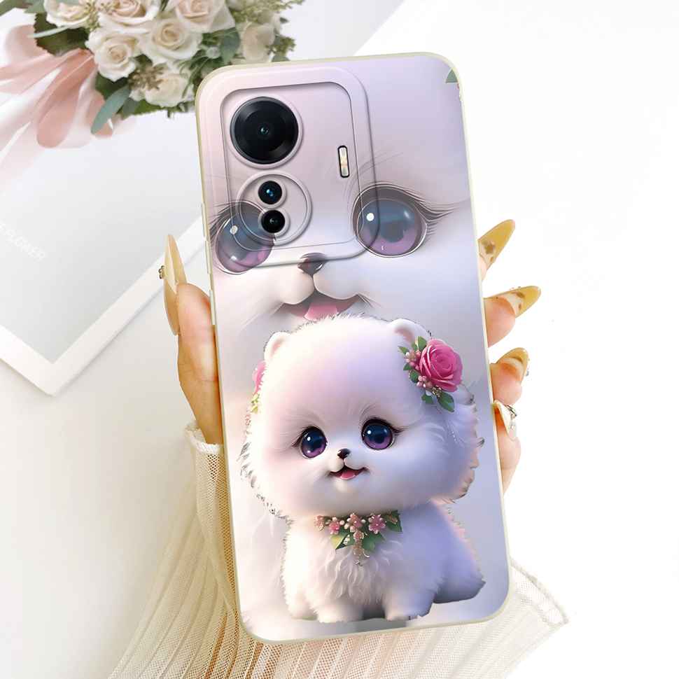 Für vivo S15e 5G V2190A Hülle Bunt Bemalte Blumen Silikonhülle Für Vivo S15e VIVO S15E 5G 6,44" Vollschutz Stoßfänger