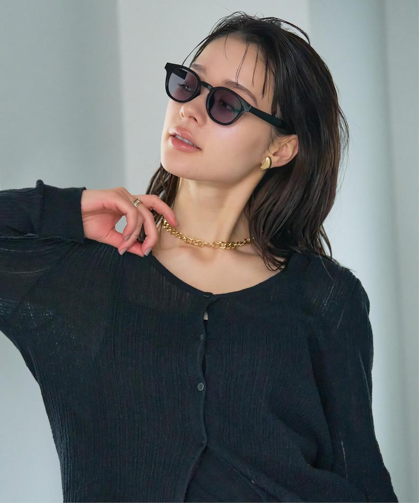 [Zoff] [WEB Exclusive] Wellington-style Sunglasses, Photochromic Sunglasses  Lens Color Changes, Lightweight, UV Protection, Unisex, Stylish, for