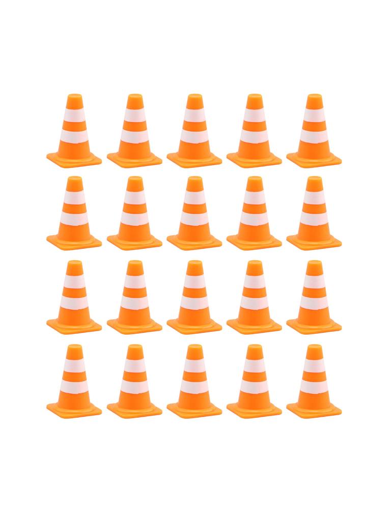 10pcs Mini Traffic Cones Miniature Traffic Cones Mini Traffic Signs Barricades Signs Traffic Scene Roadblock Construction Fun for All Ages