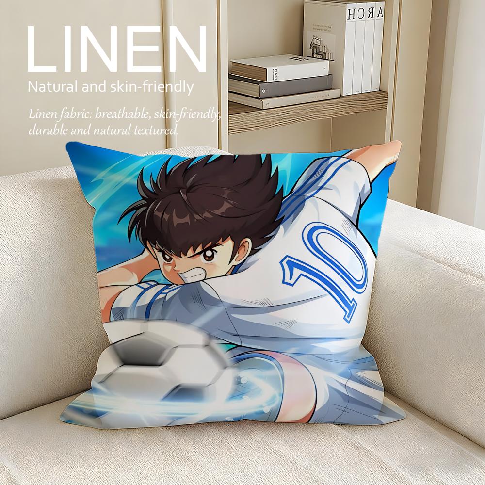 Anime Captain Tsubasa Cushion Cover Pillowcase Set Pcs x x Breathable Washable Sofa Cushion Cover