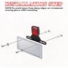 Trailer License Plate Light Holder&Bracket for RV ATV UTV Boat | Adjustable Universal License Plate Mounting Kit with Stainless Steel Screws,