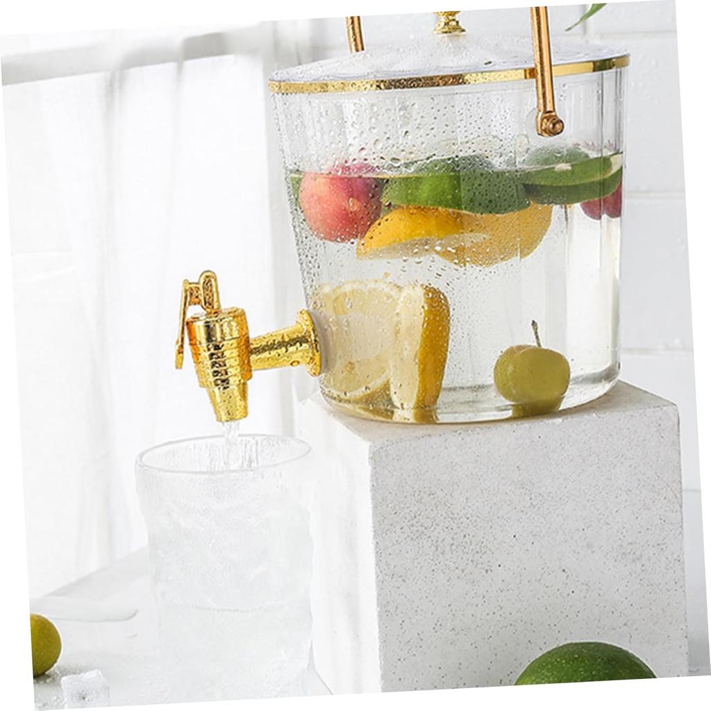 Ciieeo Drink Dispenser with Faucet Portable Beverage Container for Parties Juice Dispenser with Lid for Home and Outdoor Events Easy To Use and