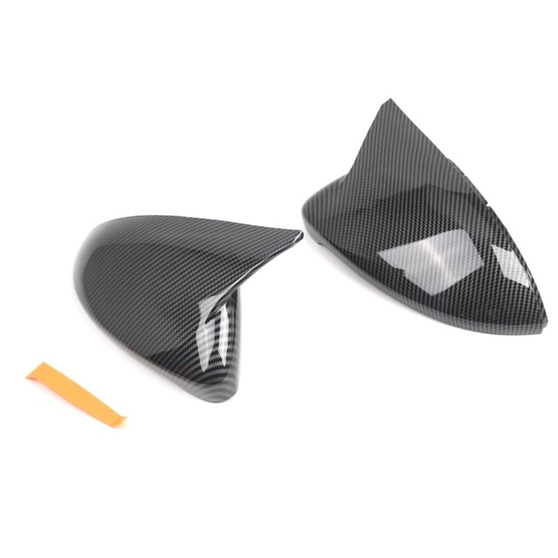 Carbon Fiber Pattern Mirror Cover Strong Scratch Resistant Mirror Case Hassle Free Setups Suitable for MK7 Golf