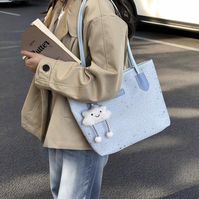 Foreign Trade Niche Bucket Bag Women's Seasonal New Trendy High-end Sense Retro Commuting Shoulder Bag Crossbody Mobile Phone Bag