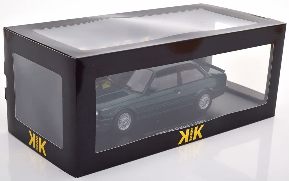 KK Scale BMW 325i E30 1 1987 Finished Product 1/18 M-Paket Darkgreen-metallic