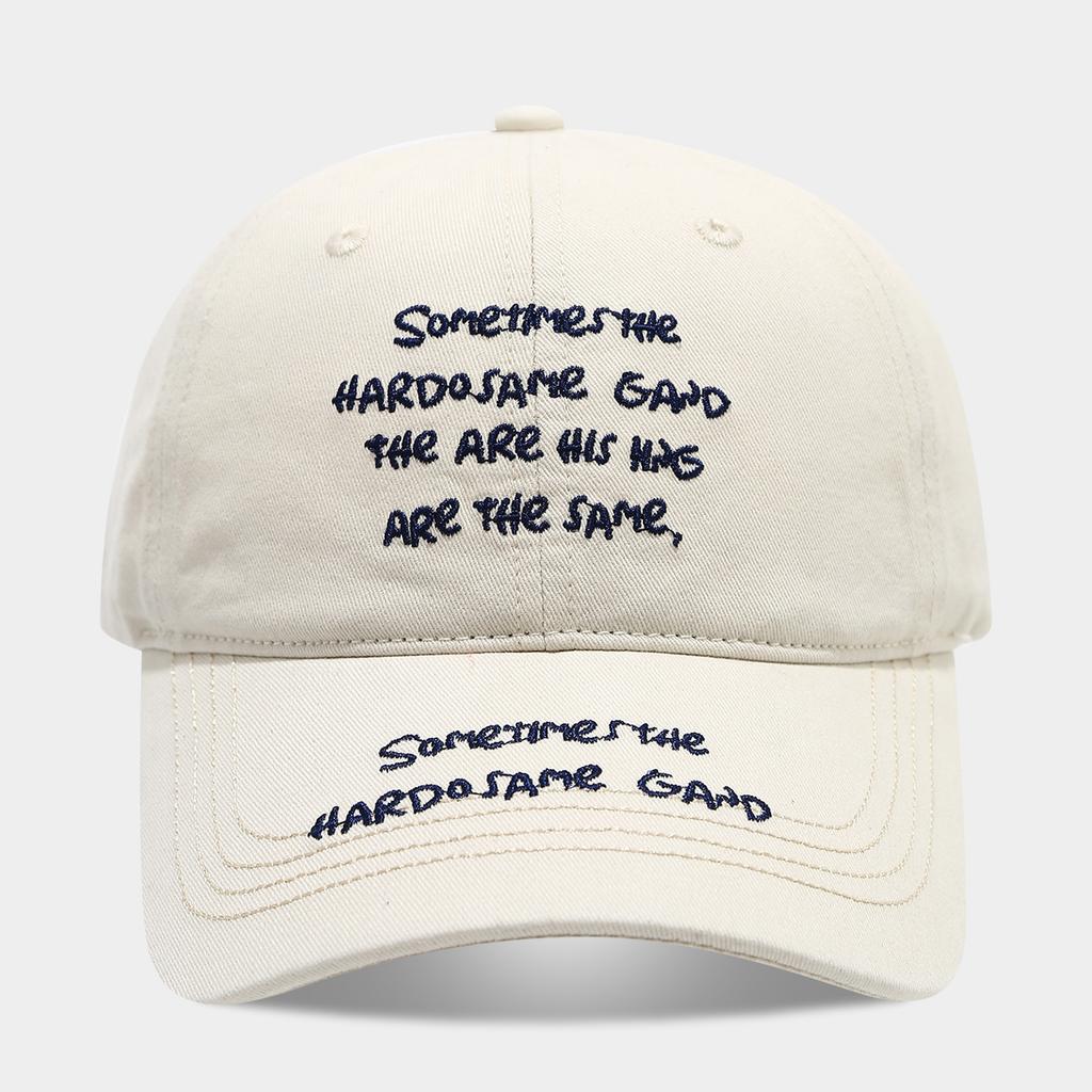 European and American Fashion Letter Embroidery Soft Top Baseball Cap Men and Women Outdoor Street Trend Versatile Leisure Sports Sun Hat