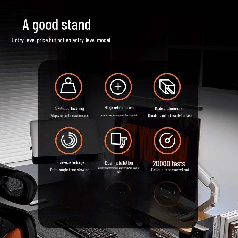 Deer Color T6-1UP+A80-B Mechanical Monitor Arm