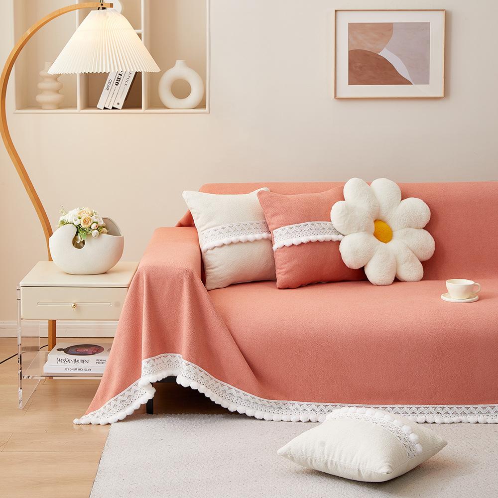 Dust-proof, Simple, Hoop Yarn, Sofa Towel, Full Cover, Universal All-inclusive, Universal and Universal In All Seasons