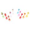 8/10/24Pcs Mini Fruit Forks For Children Toothpick Lunch Party Pick Dessert Fork Snack Decoration Bento Decorating