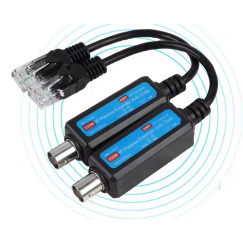 ABUO-1CH Passivo Per Rete IP Trasmettitore Ricevitore Coassiale Estensore 1 Coppia 10/100Mbps Per Telecamera IP NVR Su Cavo Coassiale Estensore