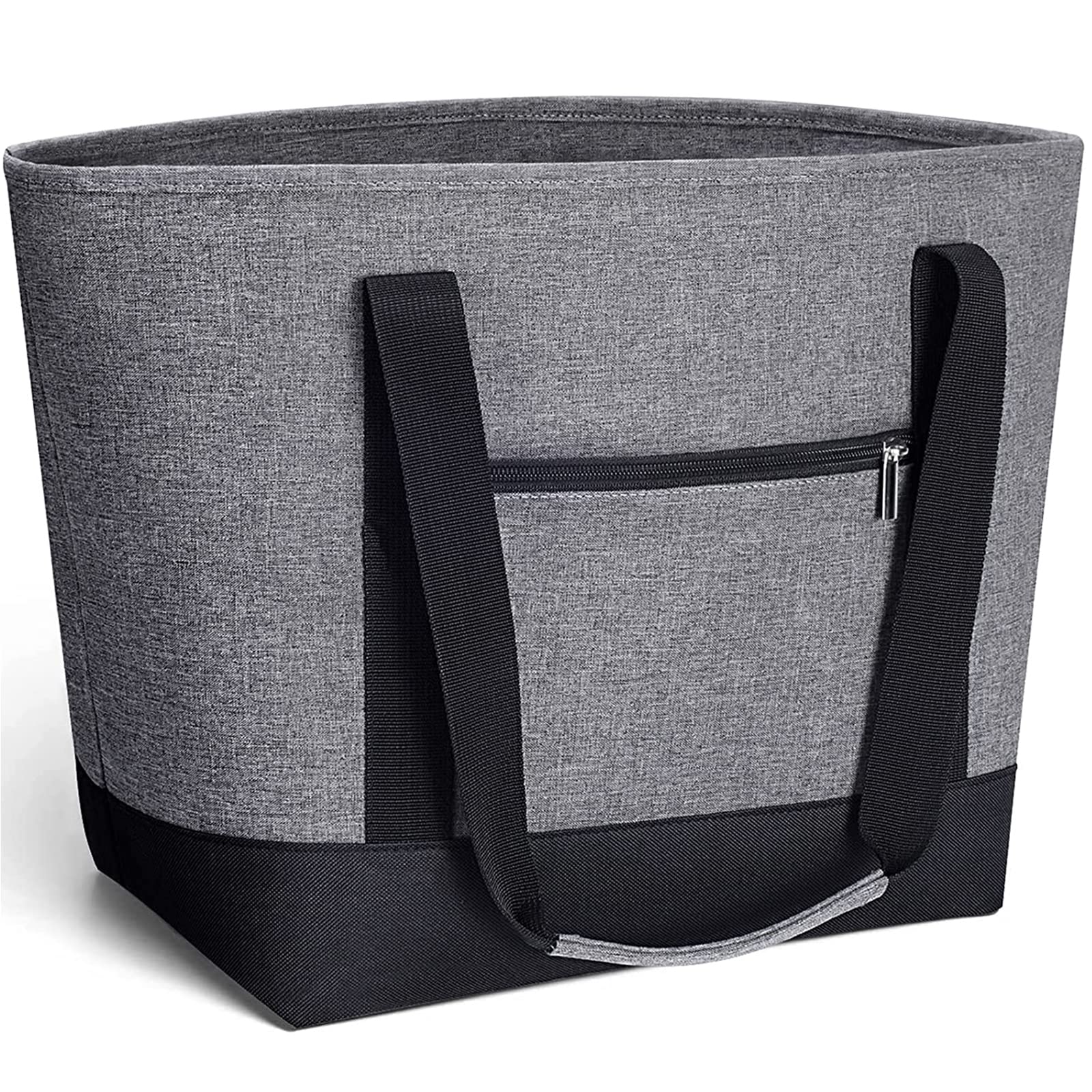 

RVSNQ Insulated Lunch Bag, Large Capacity, Zippered, Foldable, Eco-Friendly, Thermal Bag, Food Storage, Lightweight, Multifunctional, Insulated Lunch