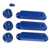 3 Pcs Single Coil Pickup Cover ABS Plastic SSS Pickup Cover with Tone Volume Knobs and Switch Tip for Electric Guitar