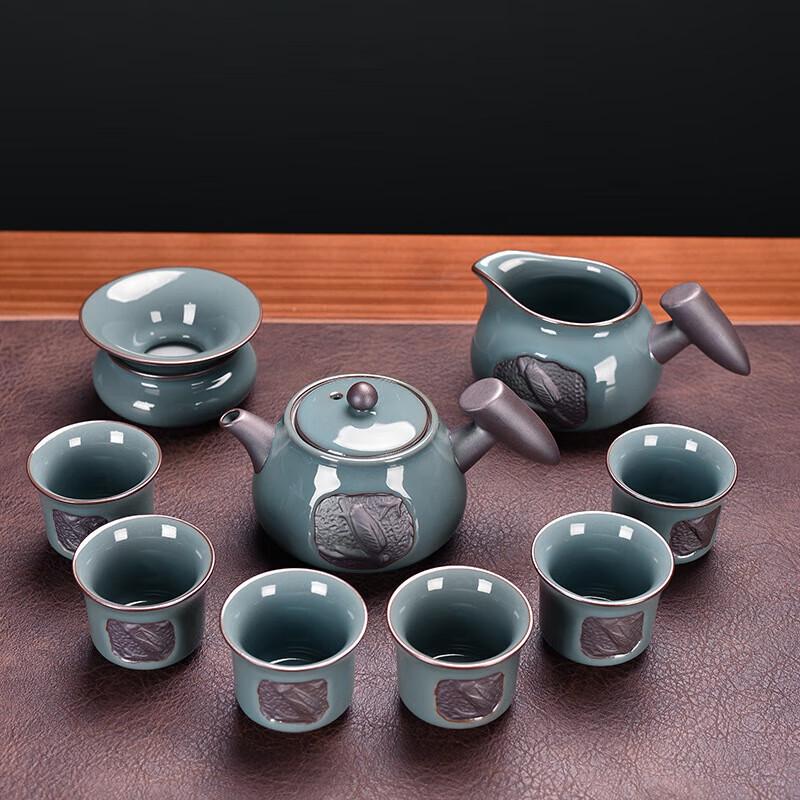 

Chaxun Ge Kiln Style Crystal Porcelain Tea Set