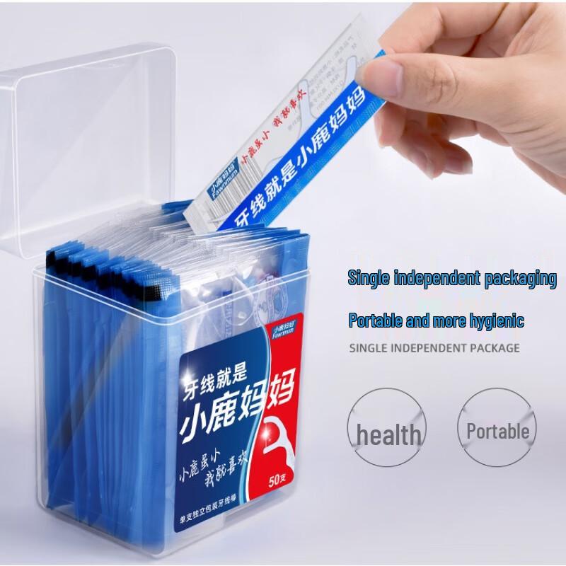 Kleine Reh Mama Zahnseide-Sticks (150 zählen)