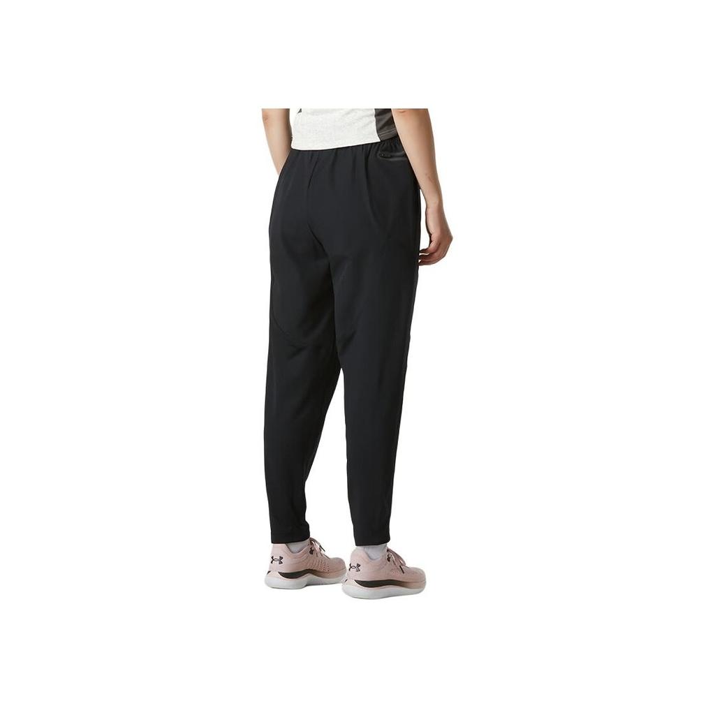 Under Armour Outdoor Solid Color Elastic Waist Mid Rise Casual Pants Women bottoms Black 1371314-001
