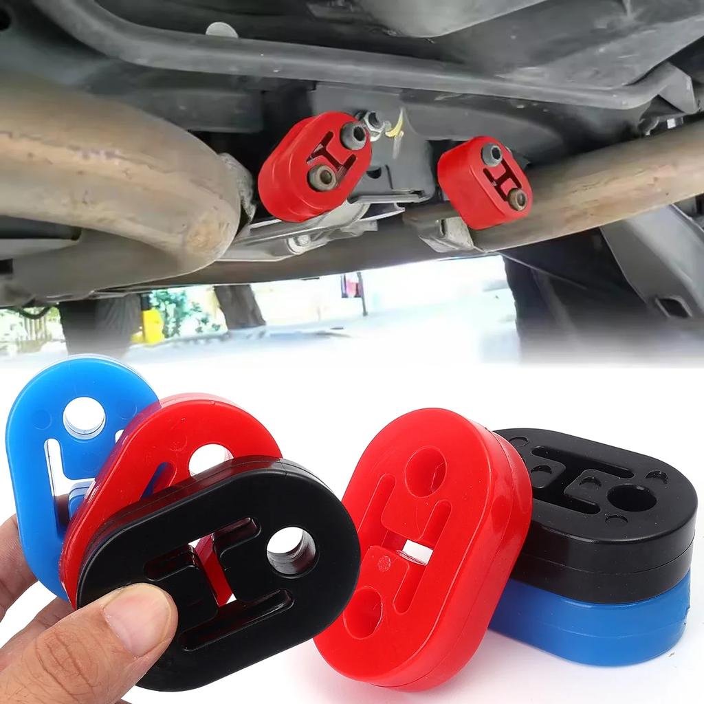 Lifting Towing Wheel Muffler Support Shock Absorber Automobile Universal Two Holes Exhaust Pipe Hanger Cushion Rubber Parts