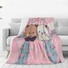 Bubu Dudu Wedding Flannel Blanket Warm Bedding Throws for Living Room Travel Pattern Bedspread Sofa Bed Cover