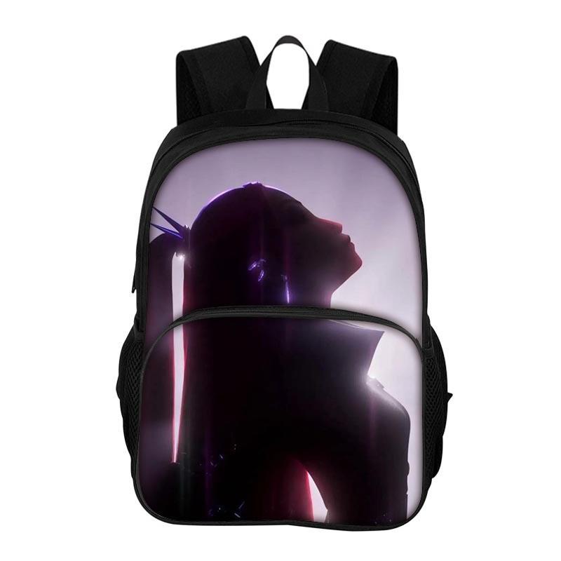 Kpop Demon Hunters Printed Oxford Backpack With Breathable Design For School Students