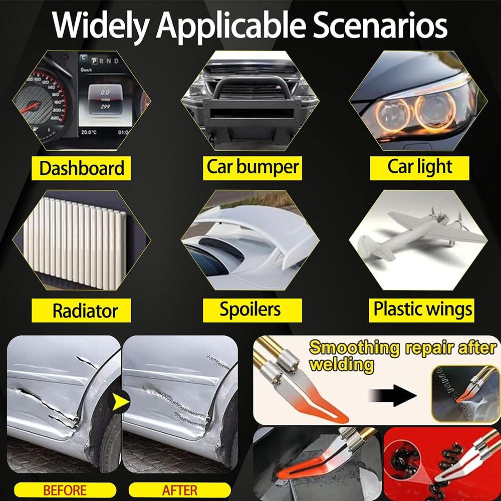 220W / 50W 2 v 1 Vylepšená horká sešívačka Svářečka plastů Nástroj na opravu nárazníků automobilů pro různé praskliny plastů