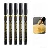 1-5Pcs Chrome Paint Marker Reflective Fluid Mirror Paint Pen 2mm Silvery Ink For DIY Car Styling Model Metal Wood Plastic Stone Touchup Paint2