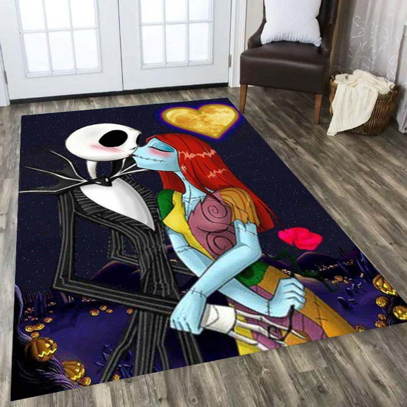 Halloween-Läufer-Teppich Mit Skelett-Muster – Rutschfeste Gummiunterseite, 50 X 150 Cm – Für Flur, Bad, Küche Oder Party-Deko