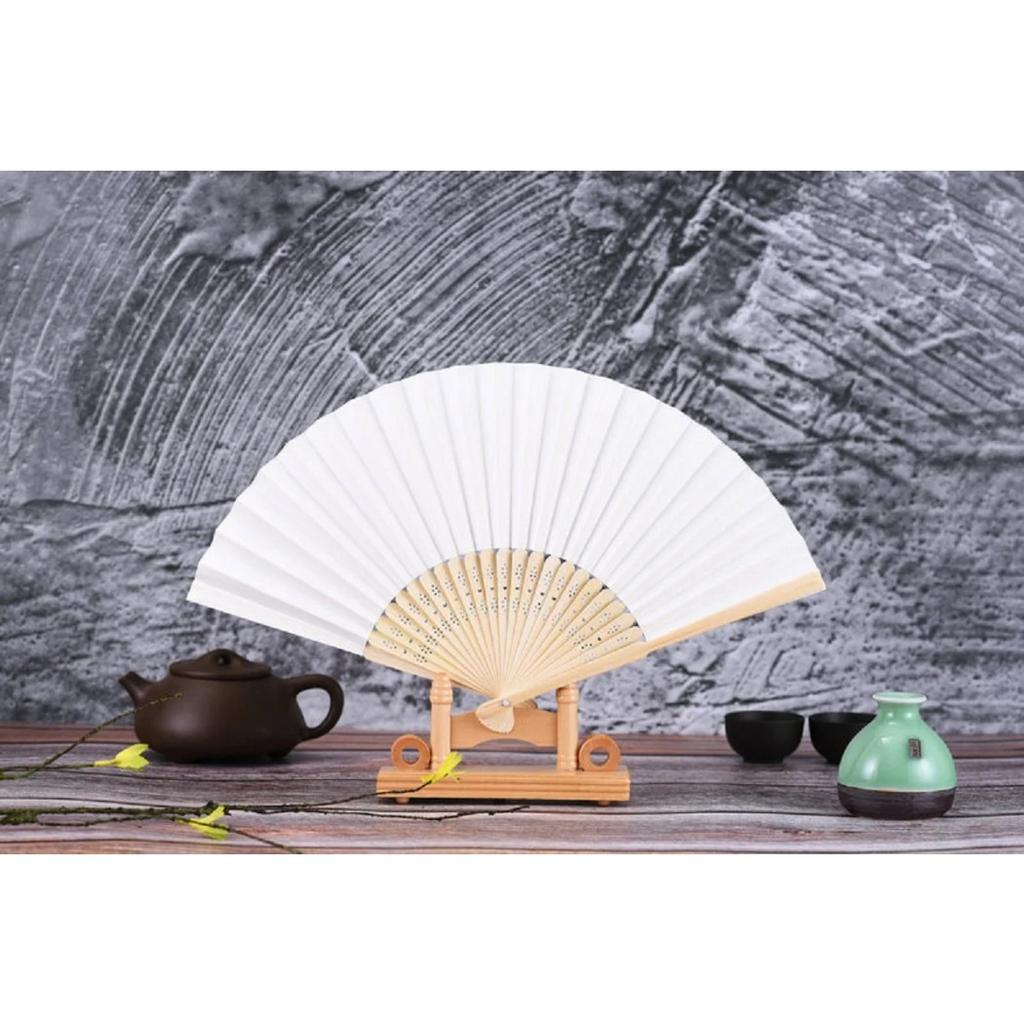 1 Peça Ventilador de Dança de Mão Estilo Chinês Padrão Personalizado Ventilador Dobrável de Bambu Ventilador de Mão para Casamento Ventilador de Flor de Bambu