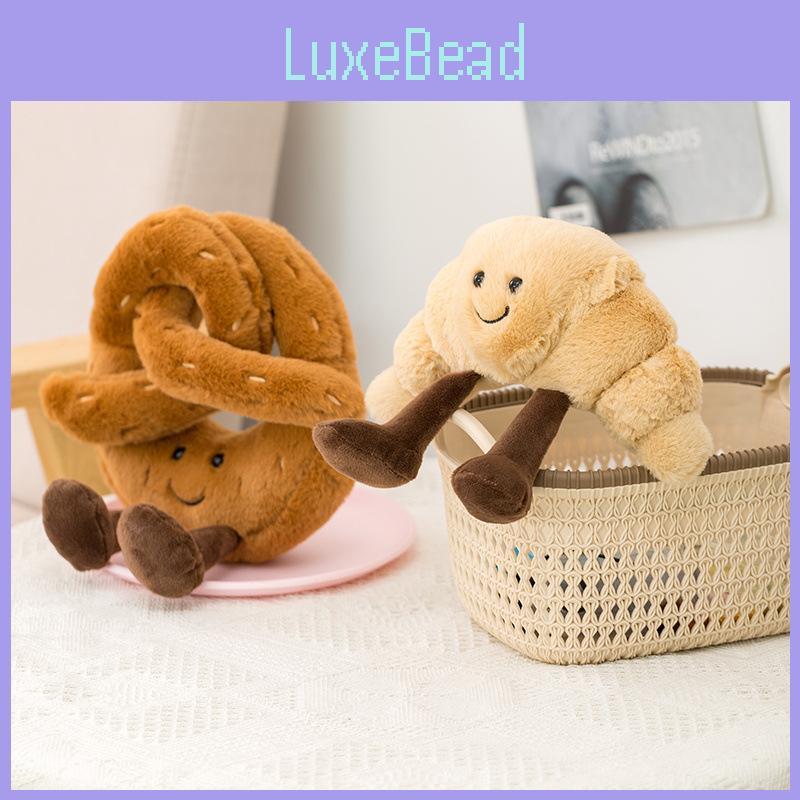 Plush Cute Pastry Toys Croissant Doll Peanut Keychain Childrens Gift Birthday