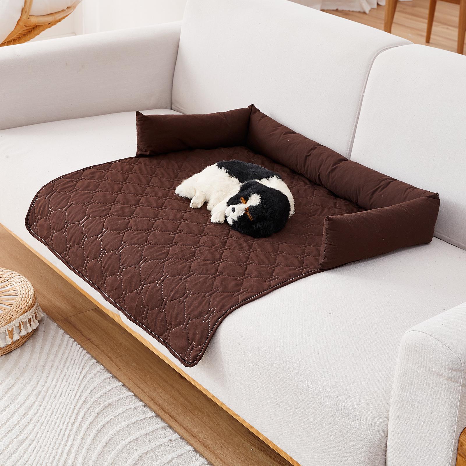 Cat & Dog Waterproof, Moistureproof, Scratch-Resistant Pet Urine Pad with Pillow 75x75cm+Pillow