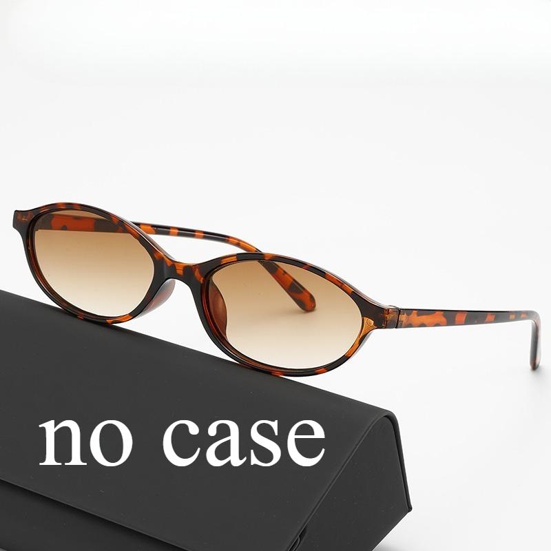 Retro Personality Small Frame Oval Sunglasses, Artistic Style Sunglasses, Trendy Sunglasses
