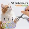 Pet Cat Dog Nail Clipper, Stainless Steel Round Hole Safety Pet Nail Scissors, Anti‑Cut Blood Line Grooming Tool for Kitten Puppy Small Pets Pet001