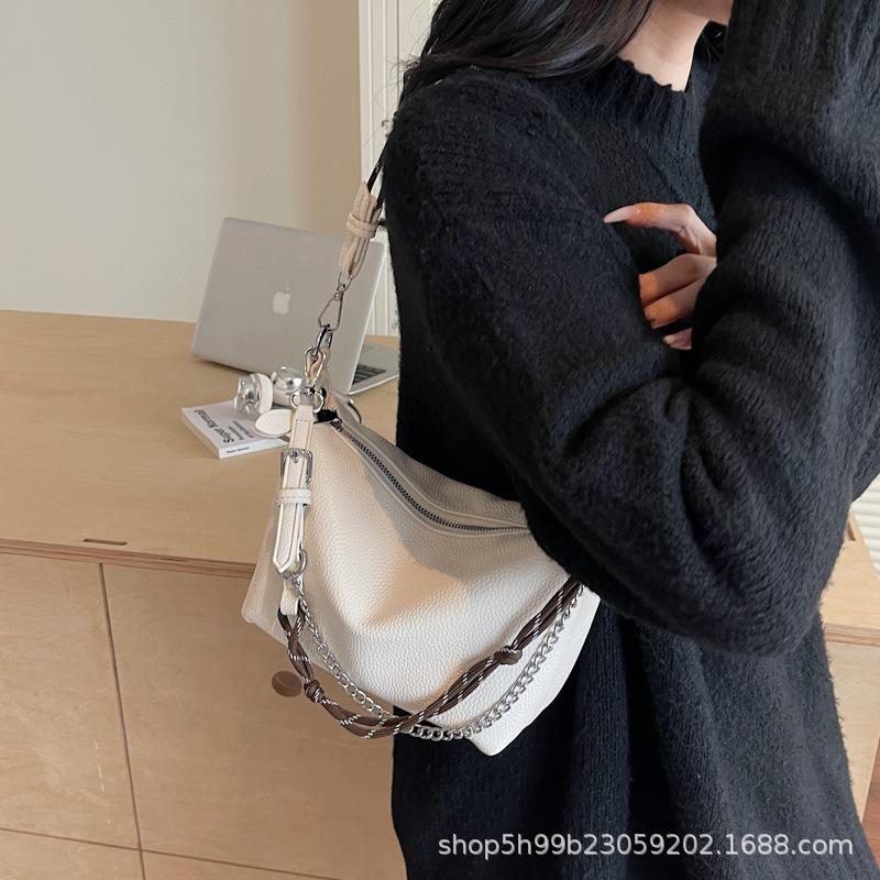 Neue einfache Unterarmtasche Damen High-End Schultertasche Baguette-Tasche Lässige Pendler Umhängetasche Tasche