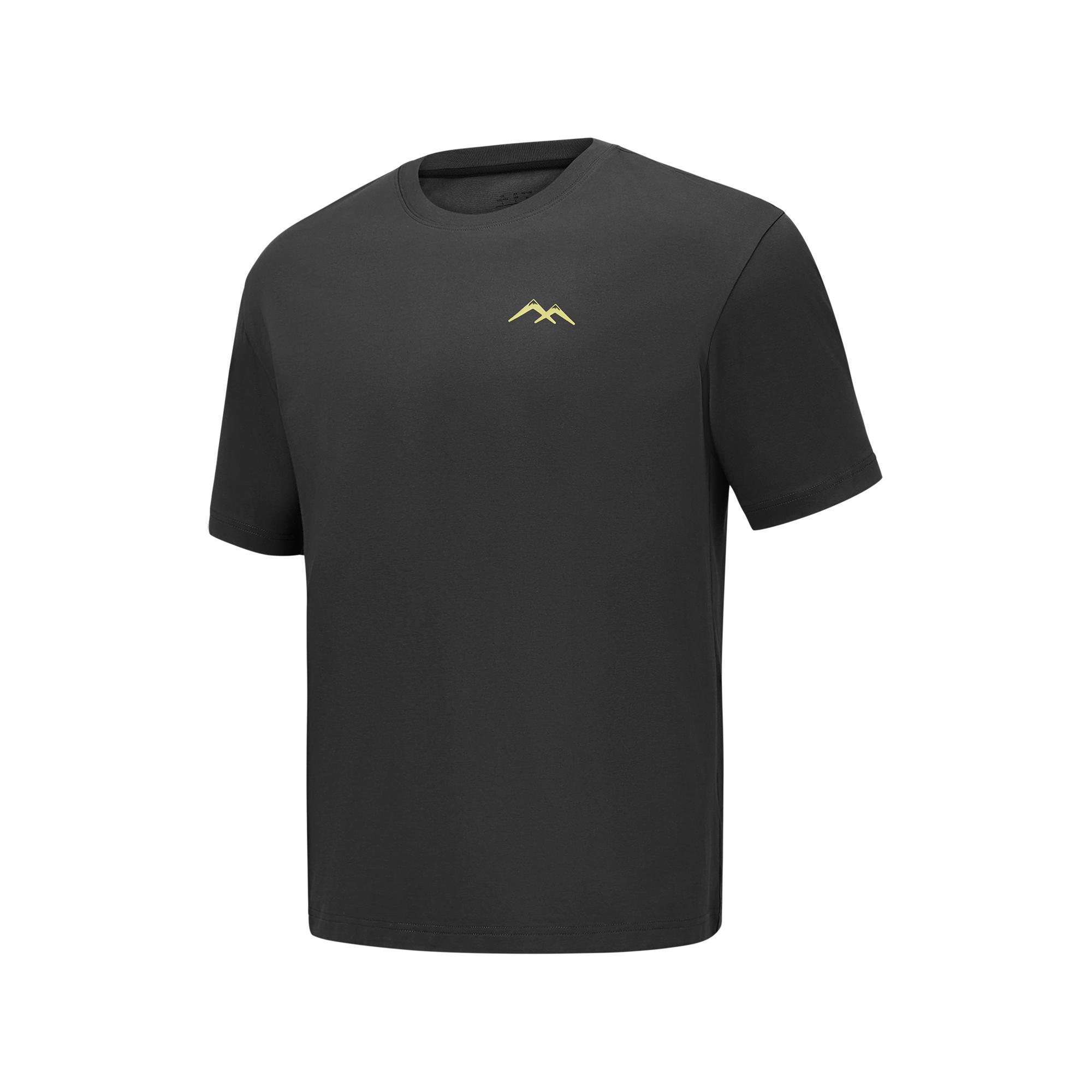 Skechers Go Dri Outdoor Sports Quick-Dry Cool Casual Loose Short Sleeve T-Shirt Unisex tops Carbon-Black P225U024-0018 XS
