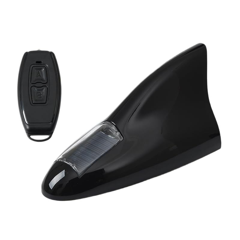 

Car Shark Antenna, Universal Roof LED Strobe Antenna, No Batteries Required, Body Decoration Light, Black (antenna type) чёрный