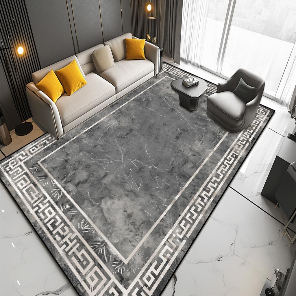 New Nordic Style Carpets for Living Room Grey Purple Modern Room Decor Large Rug Home Non-slip Entrance Door Mat Bedroom Tapete