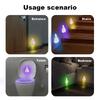 USB Rechargeab Smart Motion Sensor Night Light Human Body Detection 7Color Toilet Bowl Light Ambient Lighting Energy Saving