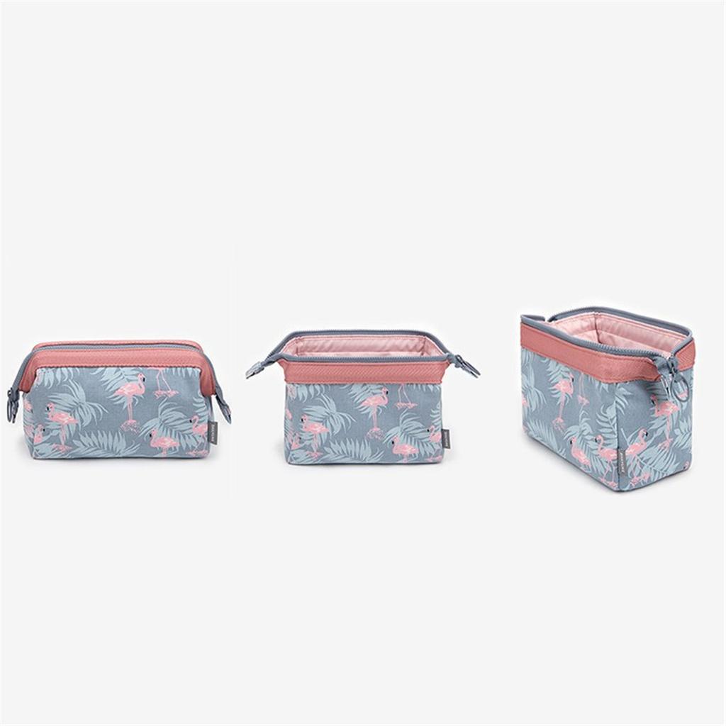 Popular Flamingo Printed Waterproof Cosmetic Makeup Bag Travel Washing Toiletry Case Pouch Organizer