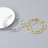 Kalen Stainless Steel Paperclip Chain Bracelet for Men Women Hop Hip Gold Color Accessory Adjustable Minimalist Fashion Jewelry