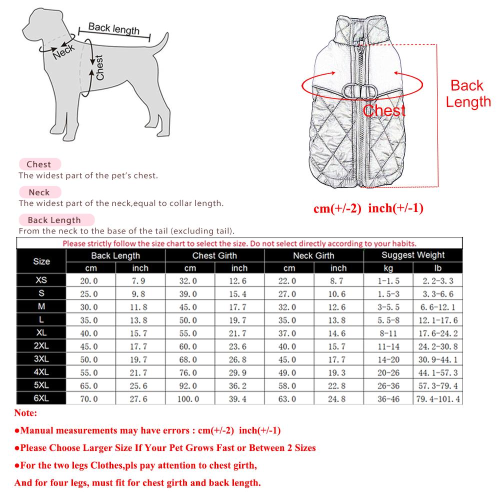Winter Warm Dog Clothes Lattice Contrast Color Big Dog Vest Jacket Reflective Splicing D-ring Pug Outfits Autumn Big Puppy Coat