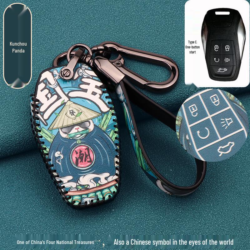 DX7 DX3 DX5 A5 Wing Dance V3 Car Key Fob Protective Case with Buckle