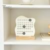 Wiederverwendbarer Ganzjahreskalender, Ewiger Block mit Datumsmarkierer, Schreibtisch-Holz, Moderne minimalistische Basis, DIY-Ring, Ein Tagesplaner für Büro und Zuhause