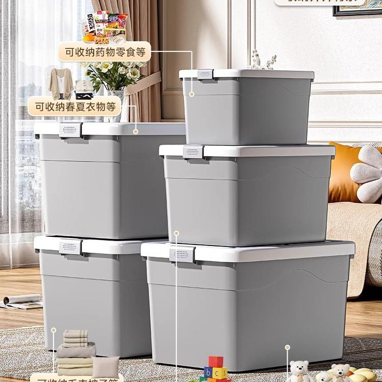 Storage Box Household Storage Clothes Turnover Box Trunk Storage Plastic Storage Box Large Capacity Large Finishing Box