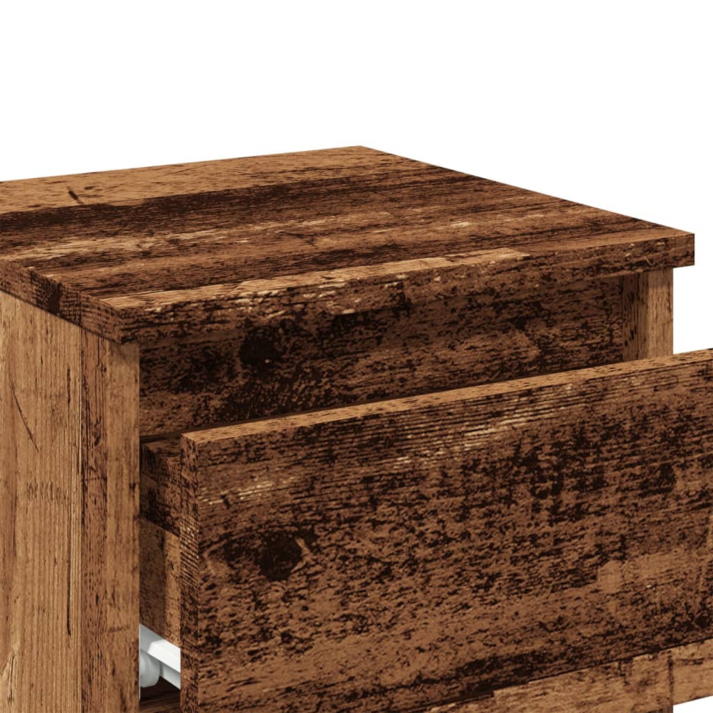 Vidaxl Bedside Table, Old Wood 30X30X40 Cm, Wood-Based Material