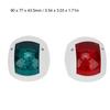 Pair of Signal Lamp Spherical Red Green LED Waterproof Boat Navigation Light  12V-24V 3W